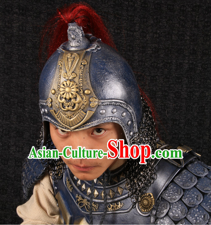 Top Chinese Ancient General Armor Helmet Hat