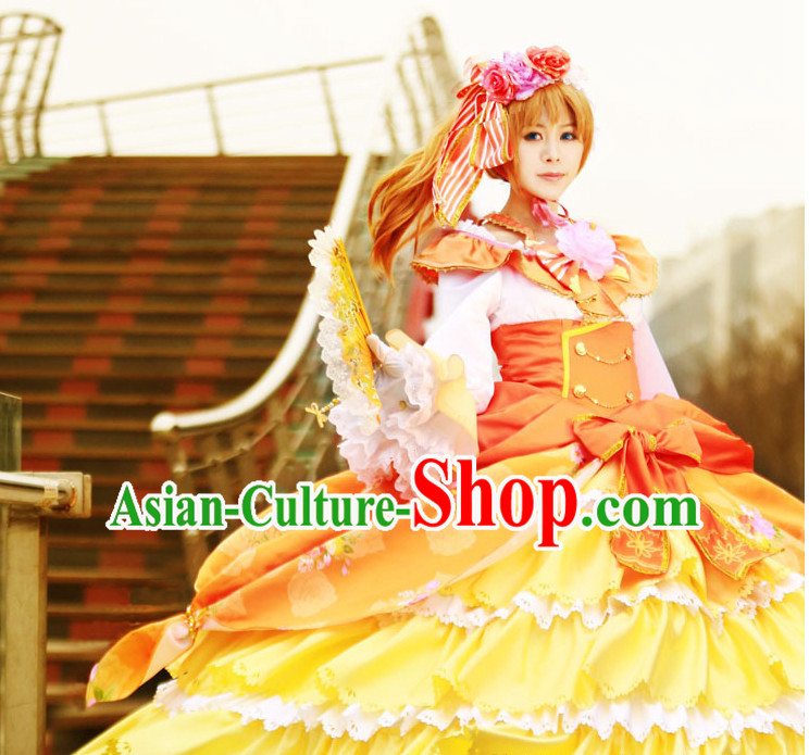 Custom Made Lovelive Cosplay Costumes and Headwear Complete Set for Women or Girls