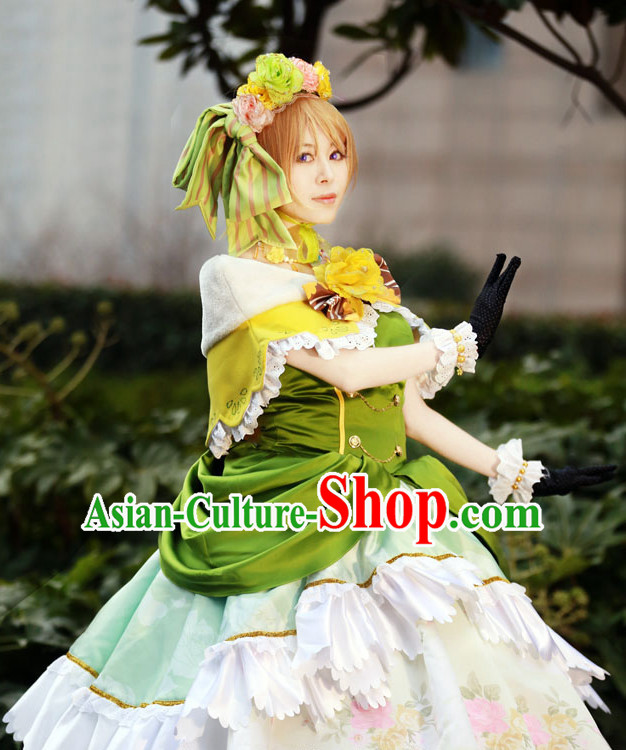 Custom Made Lovelive Cosplay Costumes and Headwear Complete Set for Women or Girls