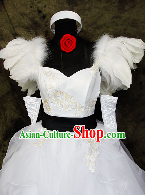 Custom Made Vocaloid Cosplay Costumes and Headwear Complete Set for Women or Girls