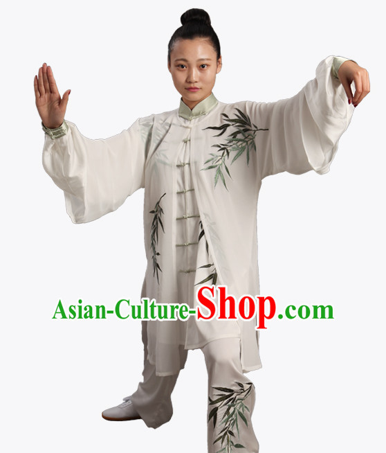 Top Chinese Traditional  Tai Chi Kung Fu Competition Championship Clothing Suits Uniforms