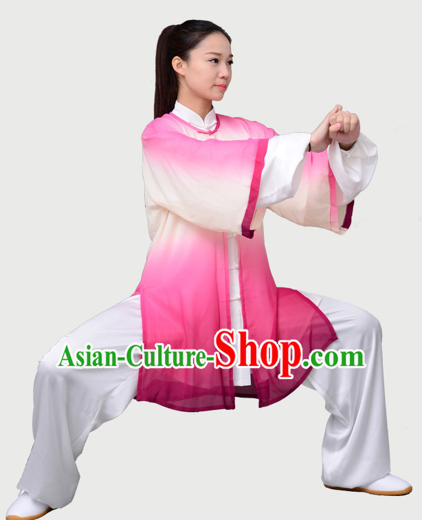 Top Chinese Traditional Competition Championship Tai Chi Taiji Clothing Three Pieces Suits Uniforms