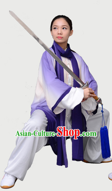 Top Chinese Traditional Competition Championship Tai Chi Taiji Clothing Three Pieces Suits Uniforms