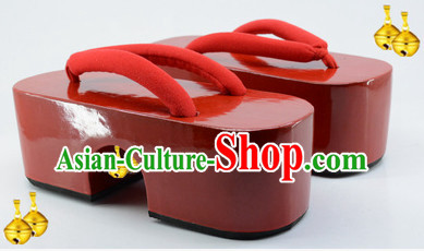 High Heel Janpanese Asian Ancient Traditional Style Slippers Geta