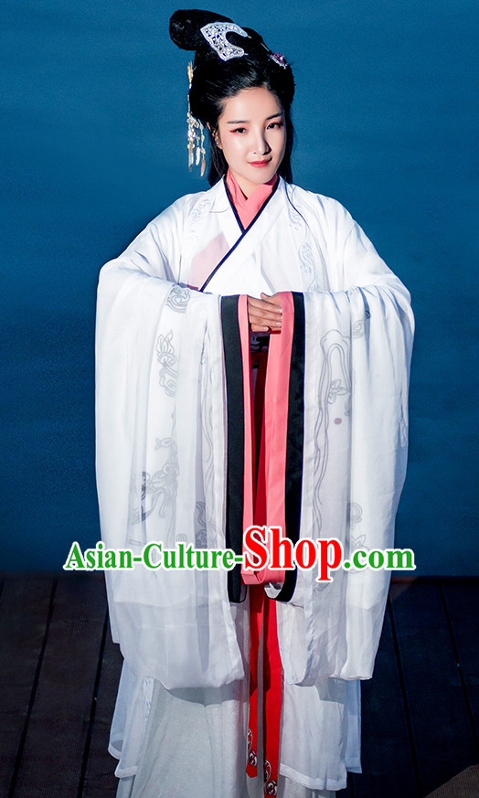 Traditional Chinese Han Dynasty Dress Chinese Hanfu Clothing Cloth China Attire Oriental Dresses Complete Set for Women