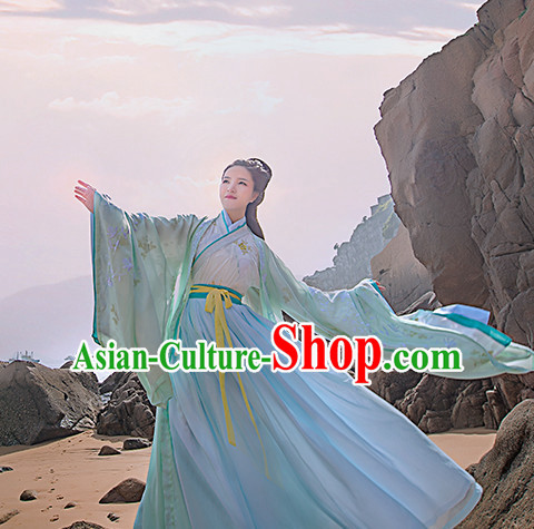 Traditional Chinese Han Dynasty Lady Dress Chinese Hanfu Clothing Cloth China Attire Oriental Dresses Complete Set for Women