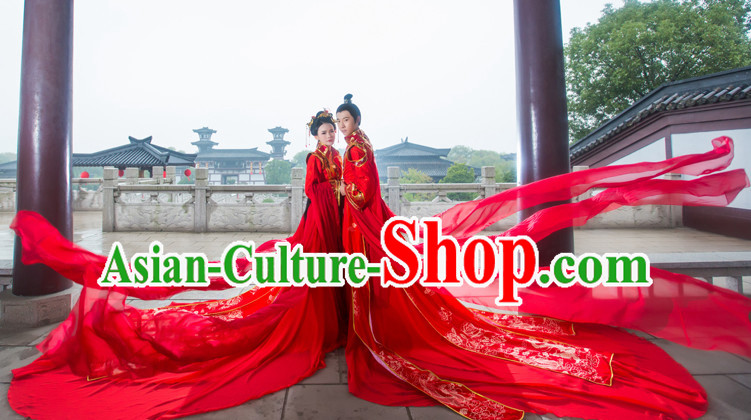 Traditional Chinese Wedding Dress Chinese Hanfu Clothing Cloth China Attire Oriental Dresses Complete Set for Women