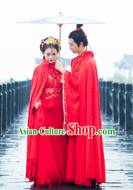 Traditional Chinese Wedding Dress Chinese Hanfu Clothing Cloth China Attire Oriental Dresses Complete Set for Women