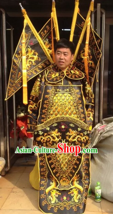 Chinese Beijing Opera Costumes Peking Opera Costume Wusheng Armor Complete Set for Men