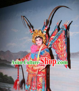 Chinese Beijing Opera Costumes Peking Opera Superheroine Costume Complete Set for Women