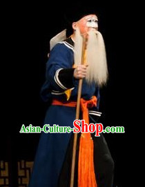 Chinese Beijing Opera Costumes Peking Opera Fisherman Old Man Costume Complete Set for Men