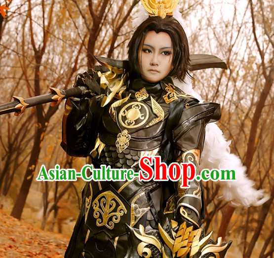 Chinese Costume Superhero Armor Cosplay Costumes China Traditional Armors Complete Set for Men Women Kids Adults