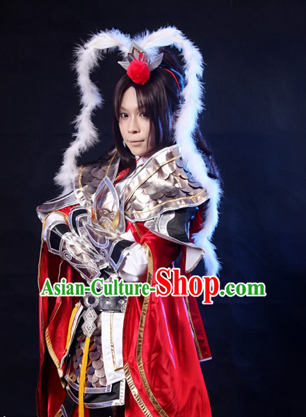 Chinese Costume Superhero Armor Cosplay Costumes China Traditional Armors Complete Set for Men Women Kids Adults