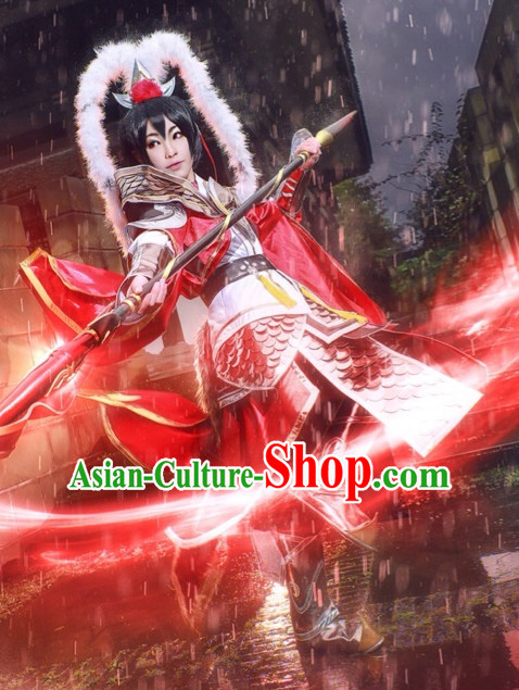 Chinese Costume Superhero Armor Cosplay Costumes China Traditional Armors Complete Set for Men Women Kids Adults