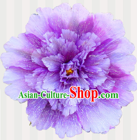 Purple Traditional Dance Peony Umbrella Props Flower Umbrellas Dancing Prop Decorations for Kids Children Girls Boys