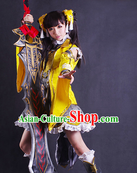 Chinese Costume Superhero Armor Cosplay Costumes China Traditional Armors Complete Set