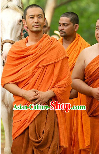 Ancient Chinese Famous Monk Xuan Zang Costumes for Men