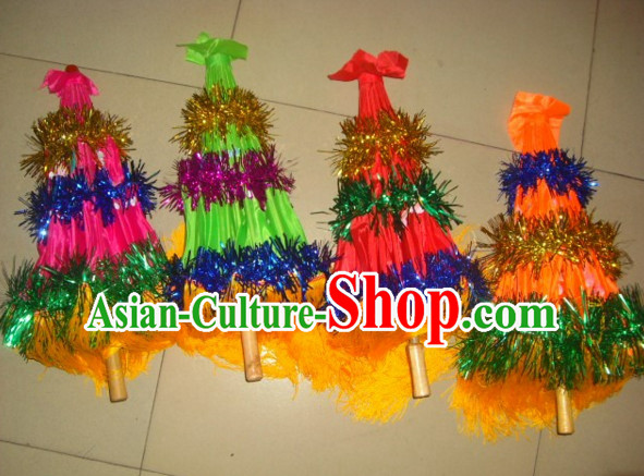 Traditional Dance Props Flower Umbrella Yangge Dancing Prop Folk Decorations for Men Women Adults