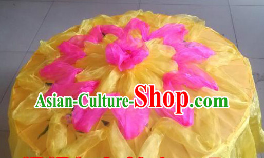 Traditional Dance Props Flower Umbrella Yangge Dancing Prop Folk Decorations for Men Women Adults Kids Children