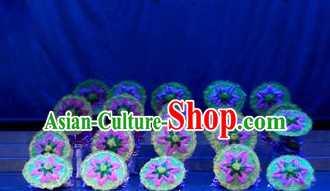 Traditional Dance Props Flower Umbrella Yangge Dancing Prop Folk Decorations for Men Women Adults Kids Children