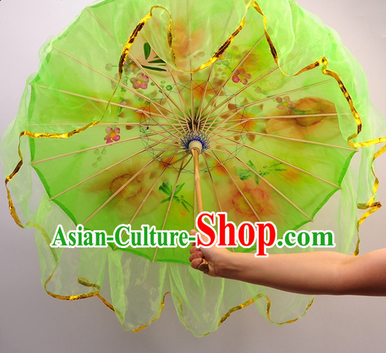 Traditional Dance Props Flower Umbrella Yangge Dancing Prop Folk Decorations for Men Women Adults Kids Children