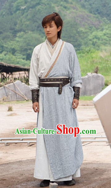 Ancient Chinese Knight Costumes Complete Set for Men