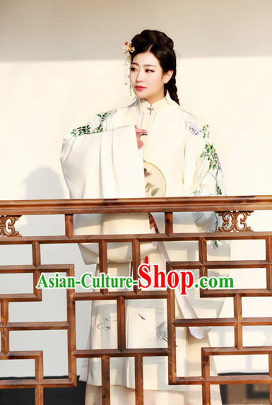 Traditional Chinese Ancient Ming Dynasty Princess Clothing Garments Suits Dresses Complete Set for Women