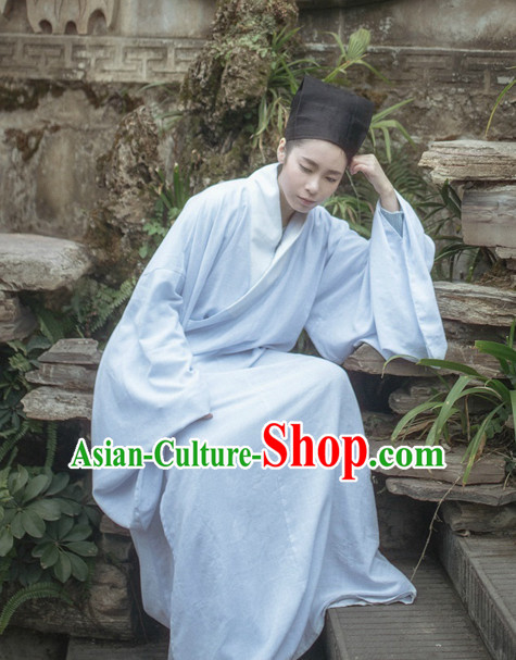 Traditional Chinese Ancient Costumes Tang Dynasty Clothing and Hat Complete Set for Men