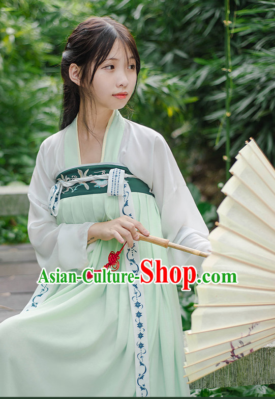 Hanfu Clothing Custom Traditional Chinese Hanfu Dreses Han Clothing Hanzhuang Historical Dress and Accessories Complete Set