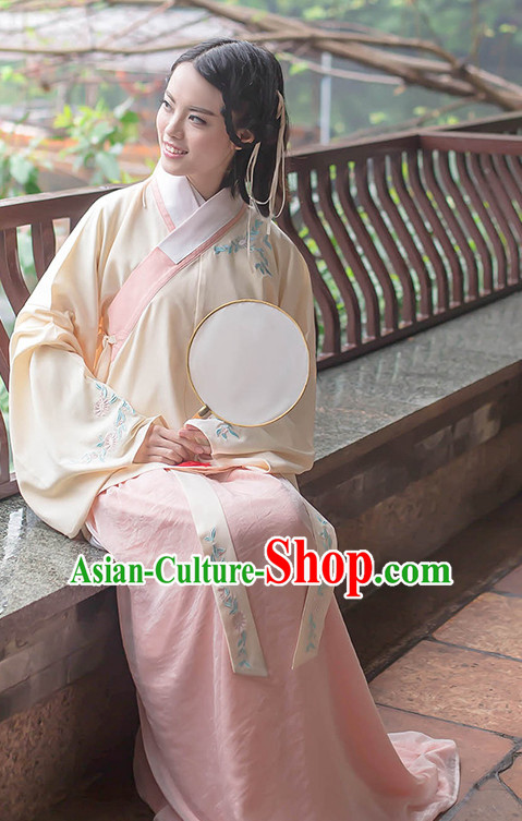 Hanfu Clothing Custom Traditional Chinese Hanfu Dreses Han Clothing Hanzhuang Historical Dress and Accessories Complete Set