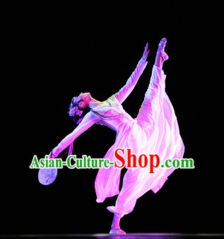 Chinese Classical Dance Costume Folk Dancing Costumes Traditional Chinese Dance Costumes Asian Dance Costumes Complete Set for Women