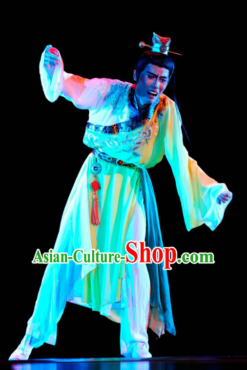 Chinese Classical Dance Costume Folk Dancing Costumes Traditional Chinese Dance Costumes Asian Dance Costumes Complete Set for Men