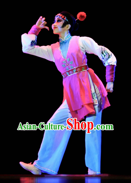 Chinese Classical Dance Costume Folk Dancing Costumes Traditional Chinese Dance Costumes Asian Dancewear Complete Set for Women Girls