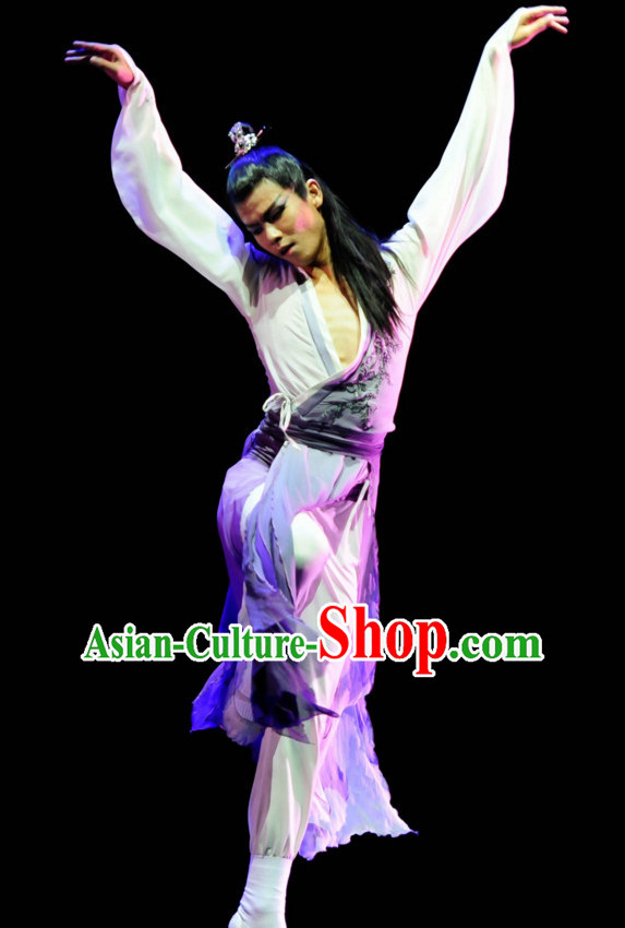 Chinese Classical Dance Costume Folk Dancing Costumes Traditional Chinese Dance Costumes Asian Dance Costumes Complete Set for Men