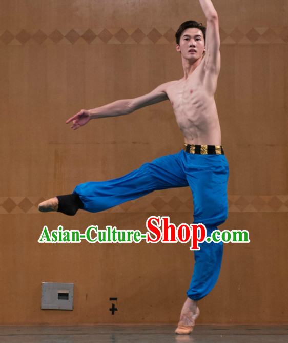 Chinese Classic Dance Costume Folk Dancing Costumes Traditional Chinese Dance Costumes Asian Dancewear Complete Set for Men Boys