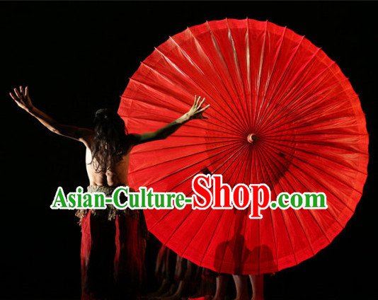 Super Big Professional Stage Performance Red Umbrella