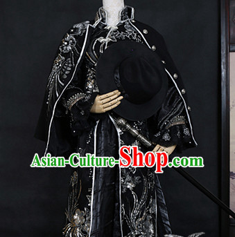 Ancient Chinese Style Emperor King Costumes Clothing for Men Boys