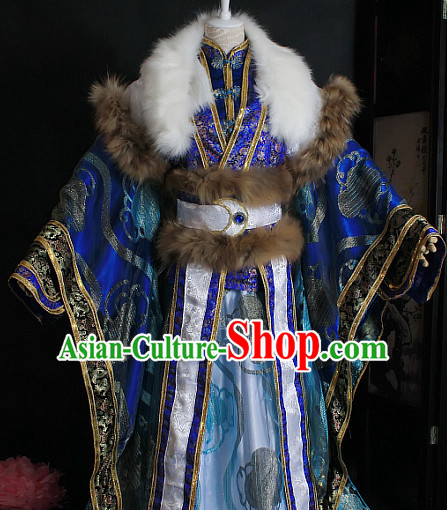 Ancient Chinese Style Emperor King Cosplay Garment Costumes Clothing for Men Boys