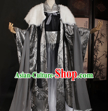 Ancient Chinese Style Emperor King Cosplay Garment Costumes Clothing for Men Boys