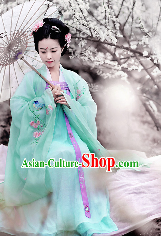 Hanfu Clothing Custom Traditional Chinese Hanfu Dreses Han Clothing Hanzhuang Historical Dress and Accessories Complete Set