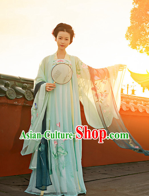 Hanfu Clothing Custom Traditional Chinese Hanfu Dreses Han Clothing Hanzhuang Historical Dress and Accessories Complete Set