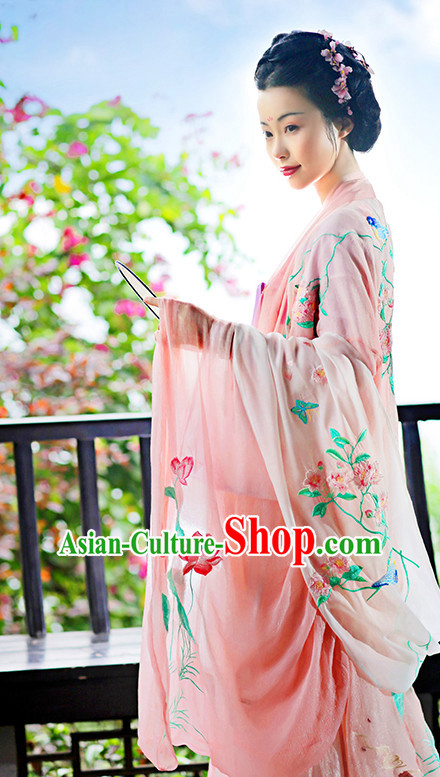 Hanfu Clothing Custom Traditional Chinese Hanfu Dreses Han Clothing Hanzhuang Historical Dress and Accessories Complete Set