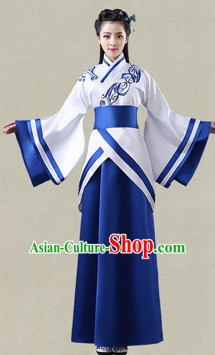 Hanfu Clothing Custom Traditional Han Dynasty Chinese Hanfu Dreses Han Clothing Hanzhuang Historical Dress and Accessories Complete Set