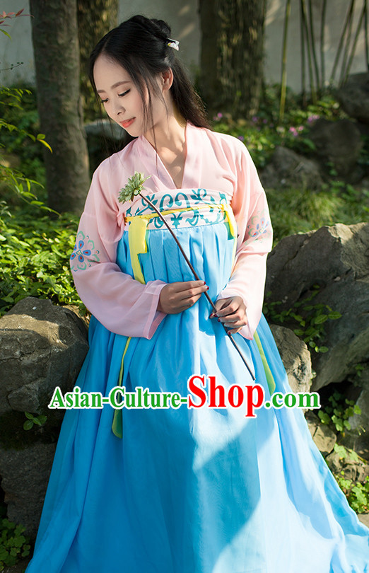 Hanfu Clothing Custom Traditional Chinese Hanfu Dreses Han Clothing Hanzhuang Historical Dress and Accessories Complete Set