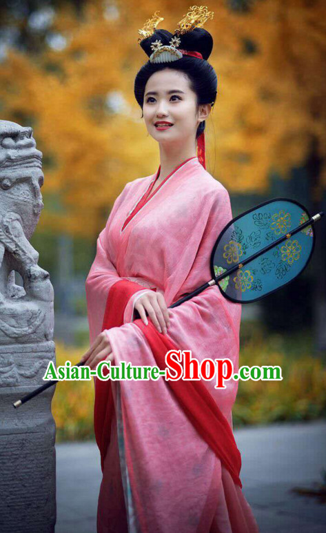 Hanfu Clothing Custom Traditional Chinese Hanfu Dreses Han Clothing Hanzhuang Historical Dress and Accessories Complete Set