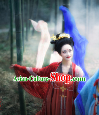 Hanfu Clothing Custom Traditional Chinese Hanfu Dreses Han Clothing Hanzhuang Historical Dress and Accessories Complete Set