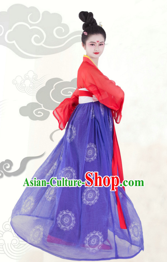 Hanfu Clothing Custom Traditional Chinese Hanfu Dreses Han Clothing Hanzhuang Historical Dress and Accessories Complete Set