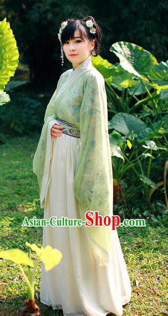 Ancient Tang Dynasty Women Han Fu_Hanfu Clothing Hanzhuang Historical Dress Historical Clothing and Accessories Complete Set for Women