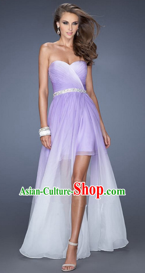 Summer Color Changing Evening Dress Gradient Skirt for Women and Girls