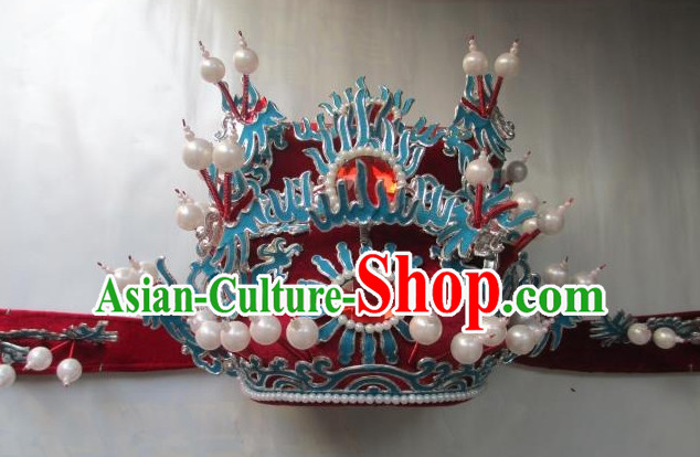 Chinese Opera Peking Opera Famous Operas Beijing Opera Jingju Hat Headwear for Men Boys